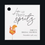 Love at First Spritz Bridal Shower Favour Tags<br><div class="desc">Love at First Spritz Bridal Shower Favour Tags</div>