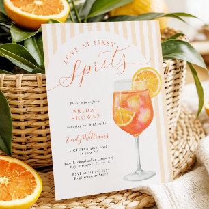 Love at First Spritz Bridal Shower Invitation