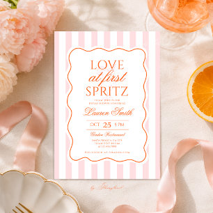 Love at First Spritz Bridal Shower Invitation