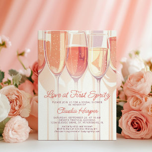 Love At First Spritz Bridal Shower Invitation