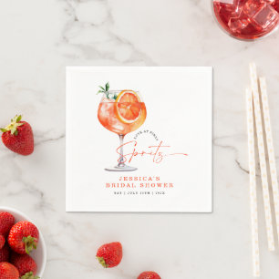 Love At First Spritz Bridal Shower  Napkin