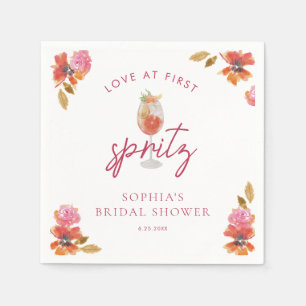 Love at First Spritz Bridal Shower Napkin