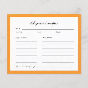 Love at First Spritz Bridal Shower Recipe Card