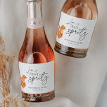 Love at First Spritz Bridal Shower Sparkling Wine Label<br><div class="desc">Love at First Spritz Bridal Shower Sparkling Wine Label</div>