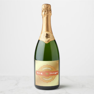 Love at First Spritz Bridal Shower Sparkling Wine Label