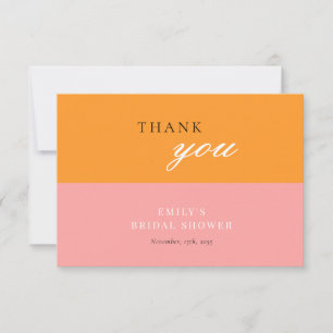 Love at First Spritz  Bridal Shower  Thank You Card