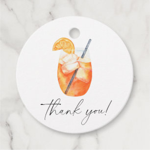Love at first spritz Bridal shower thank you Favour Tags