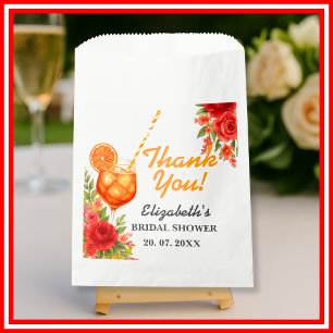 Love at First Spritz   Chic Citrus Bridal Shower Favour Bags