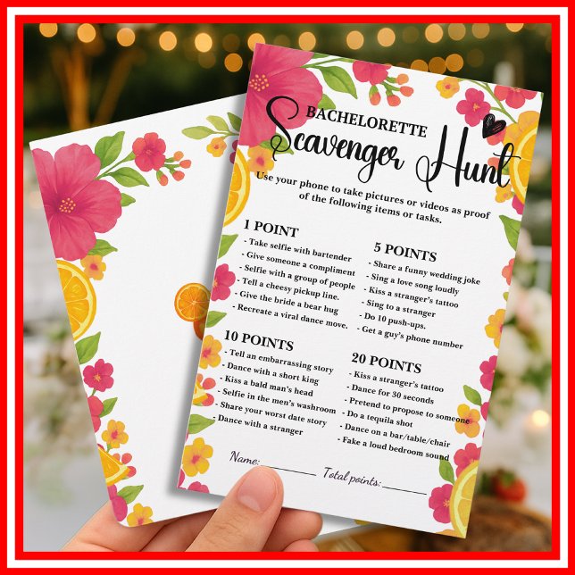 Love at First Spritz Citrus Bachelorette Hunt Game (Creator Uploaded)