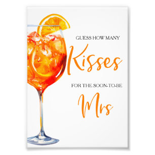Love at First Spritz Citrus Floral Bridal Shower Photo Print