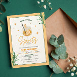 Love at First Spritz Cokctail Orange Bridal Shower Invitation<br><div class="desc">Introducing our "Love at First Spritz" Bridal Shower Invitation, perfect for celebrating the bride-to-be with a refreshing and delightful drink. The invitation features a beautiful watercolor illustration of a spritz cocktail, with its signature orange hue and bubbly effervescence, set against a backdrop of lush greenery. The text is written in...</div>