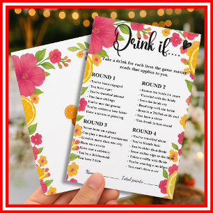 Love at First Spritz Drink If Bridal Shower Game