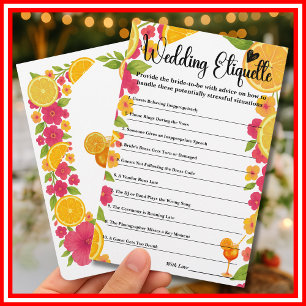Love at First Spritz Etiquette Enclosure Card