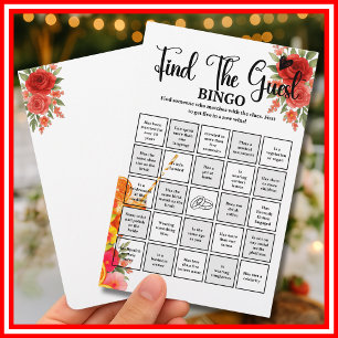 Love at First Spritz Find The Guest Bingo Game