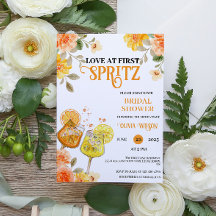 Love at First Spritz Floral Cocktail Bridal Shower