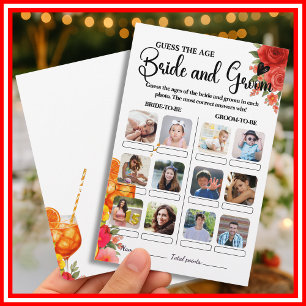 Love at First Spritz Guess The Age Bridal Game