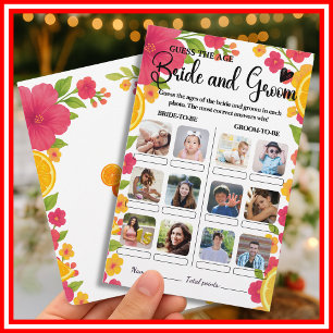 Love at First Spritz Guess The Age Wedding Game