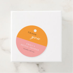 Love at First Spritz Modern Bridal Shower Favour Tags