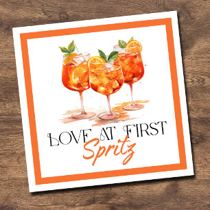 Love at First Spritz Modern Citrus Napkin