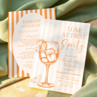 Love at First Spritz Orange Bachelorette