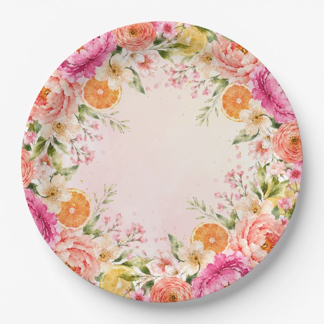 Love at First Spritz  Paper Plate (Front)