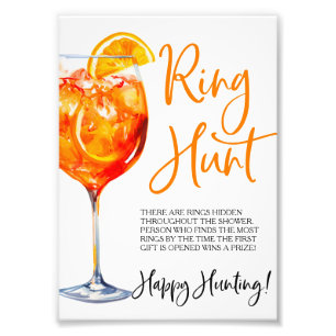 Love at First Spritz Ring Game Ring Hunt Game Photo Print