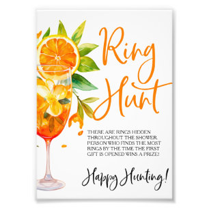 Love at First Spritz Ring Game Ring Hunt Game Photo Print