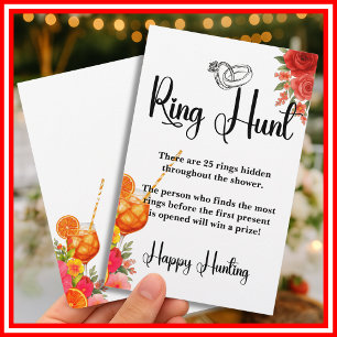 Love at First Spritz Ring Hunt Bridal Game