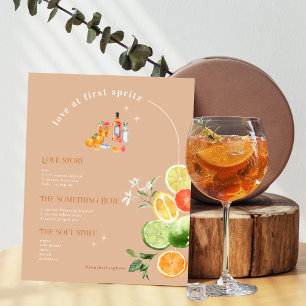 Love At First Spritz Signature Drink Poster