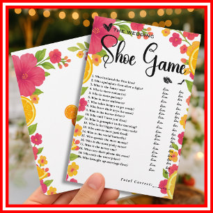 Love at First Spritz  Wedding Shoe Game 