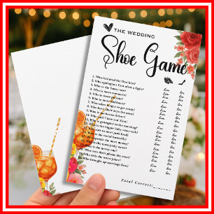 Love at First Spritz  Wedding Shoe Game 