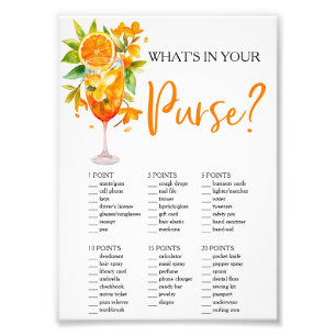 Love at First Spritz What's in Your Purse? Photo Print