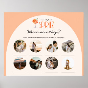 Love at First Spritz Where were they   Landscape Poster