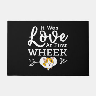 Love At First Wheak Guinea Pig Cavy Roddent Doormat