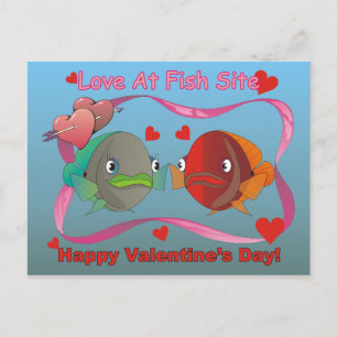 Love At Fish Site Holiday Postcard