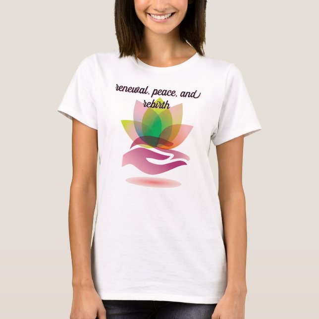 Love At Hand Yoga T-Shirt (Front)