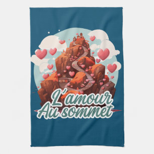 Love at the Top Tea Towel