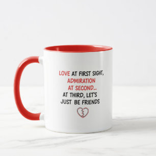 Love at Third Sight" Funny Dating Mug