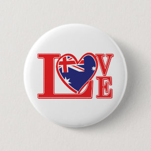 Love-Australia 6 Cm Round Badge