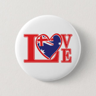 Love-Australia 6 Cm Round Badge