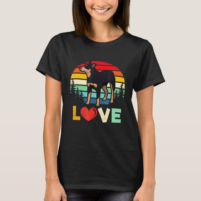 Love Australian Cattle Dog Red Blue Heeler Mum T-Shirt (Front)