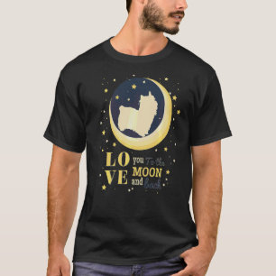 Love Australian Silky Terrier Dog To The Moon T-Shirt