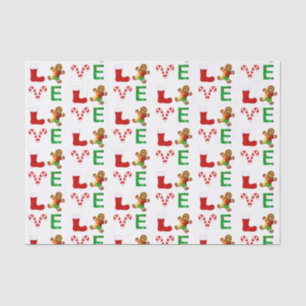 LOVE Autism Christmas Tissue Paper