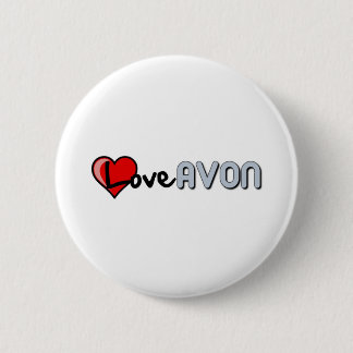 Love AVON 6 Cm Round Badge