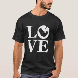 Love Baby Silhouette Pro-Life Family Compassion T-Shirt