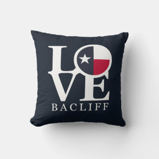LOVE Bacliff Texas Cushion