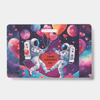 Love Badge in Space ID Badge