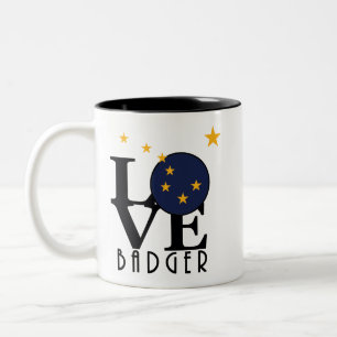 LOVE Badger Alaska Two-Tone Coffee Mug