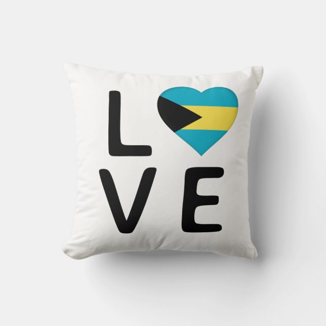 Love - Bahamas Flag Cushion (Front)