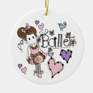 Love Ballet Ceramic Tree Decoration